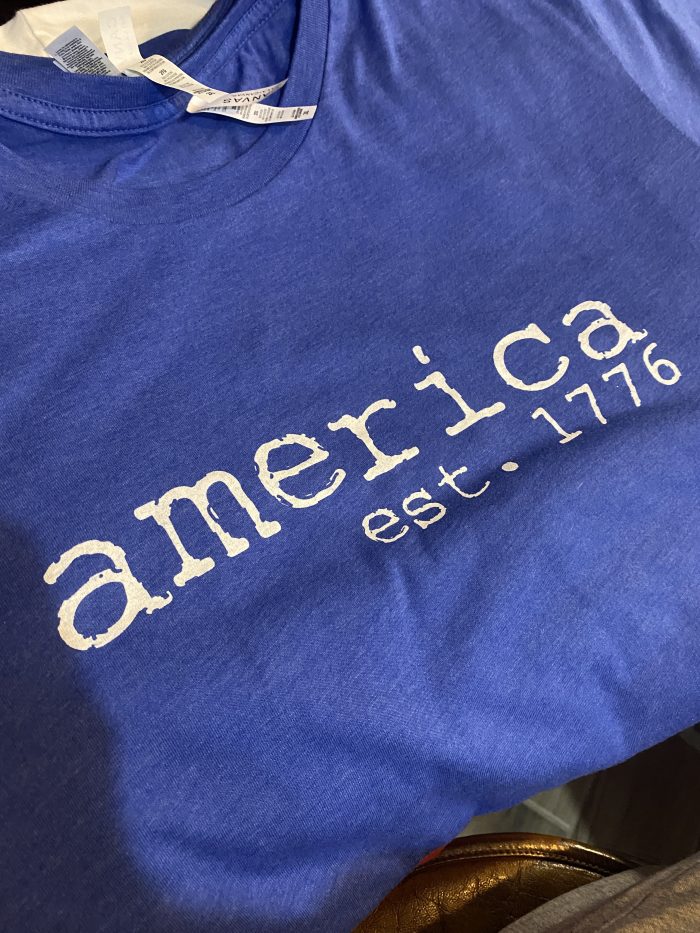 royal blue tee shirt