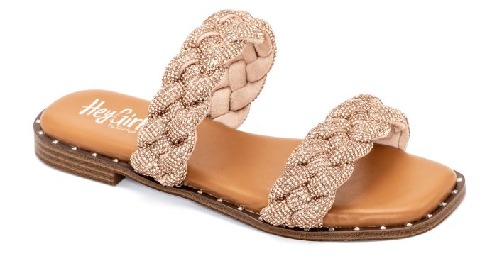 Corkys Champagne Rhinestone Don't Get It Twisted Sandal - Image 2