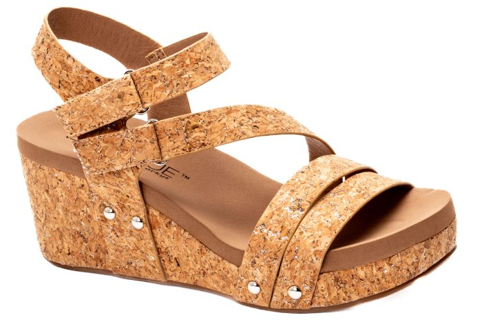 Corkys Glitter Cork Giggle Wedge