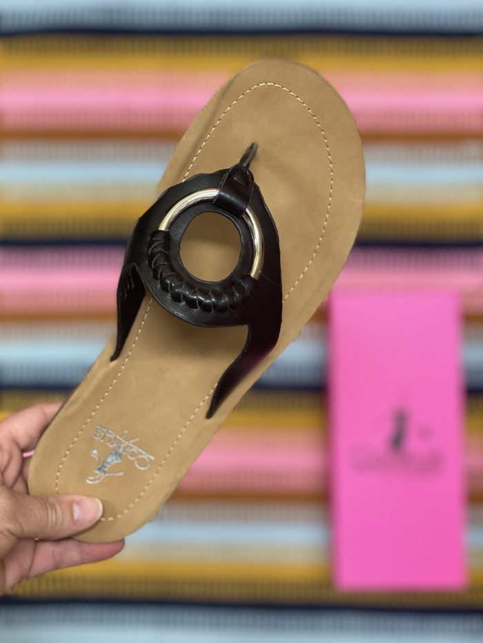 Corkys Black Ring My Bell Sandal