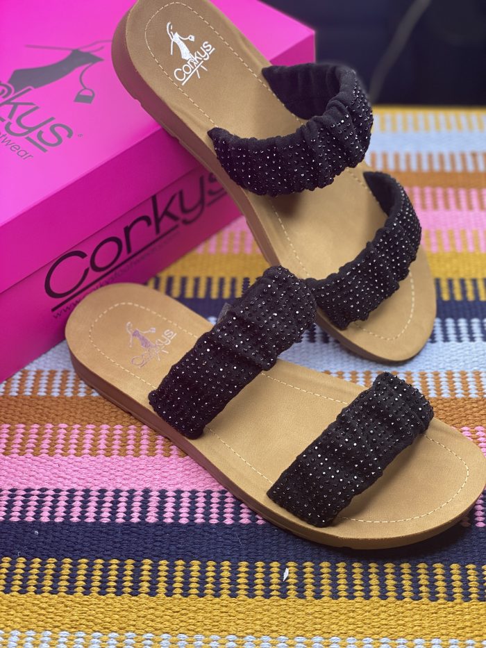 Corkys Black Iced Tea Sandals - Image 4