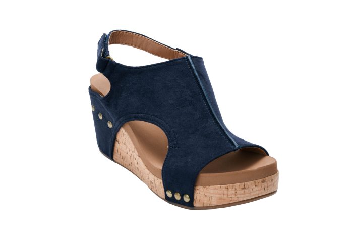 Corkys Navy Suede Carley - Image 4