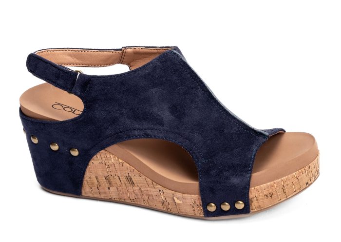 Corkys Navy Suede Carley