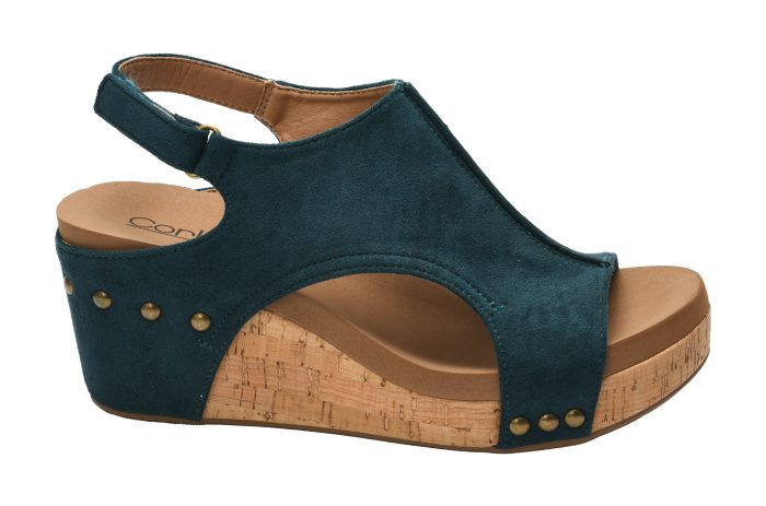 Corkys Teal Suede Carley - Image 3
