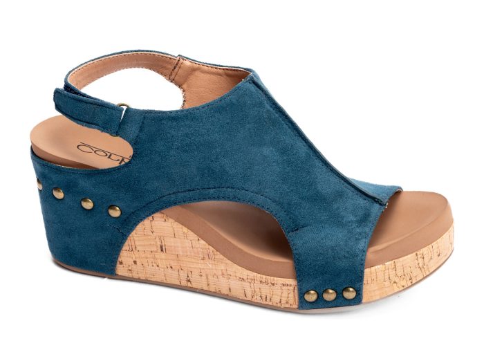 Corkys Teal Suede Carley - Image 4