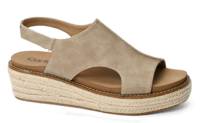 Corkys LOWER WEDGE Taupe Ready or Not