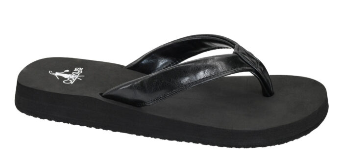 Corkys Black Summer Plans Flip Flops