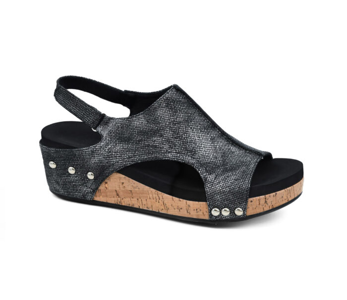 Corkys LOWER WEDGE Black Texture Volta II