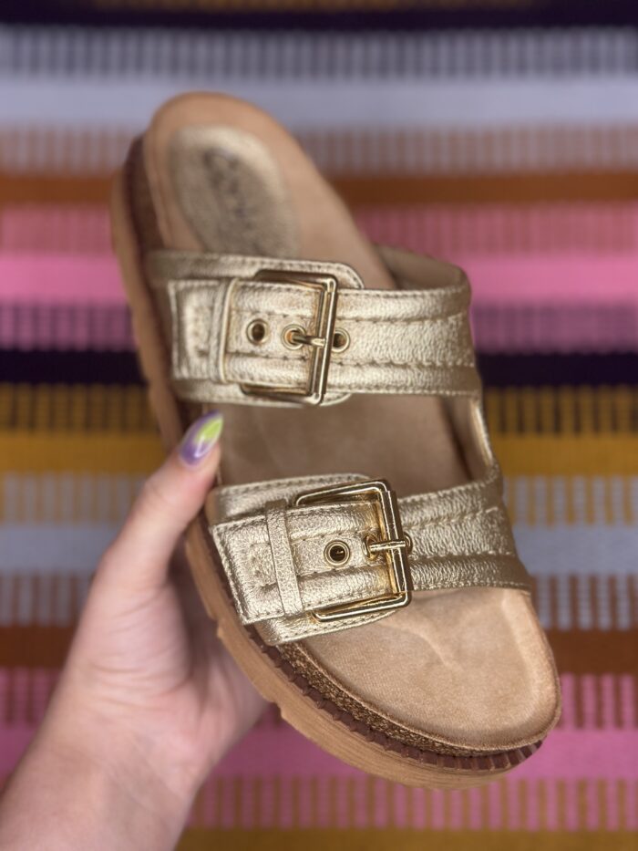 Corkys Gold Conceited Sandal