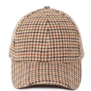 Plaid Woven Baseball Cap