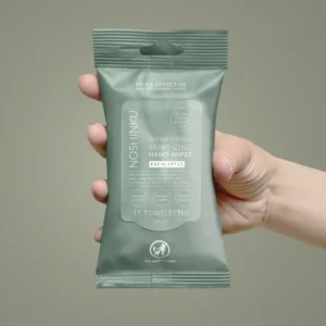Noshinku Eucalyptus Nourishing Hand Sanitizing Travel Wipes
