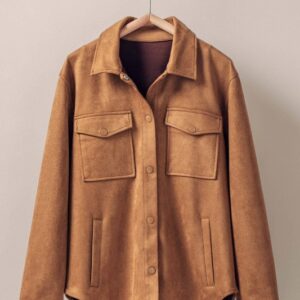 Camel Faux Suede Shacket