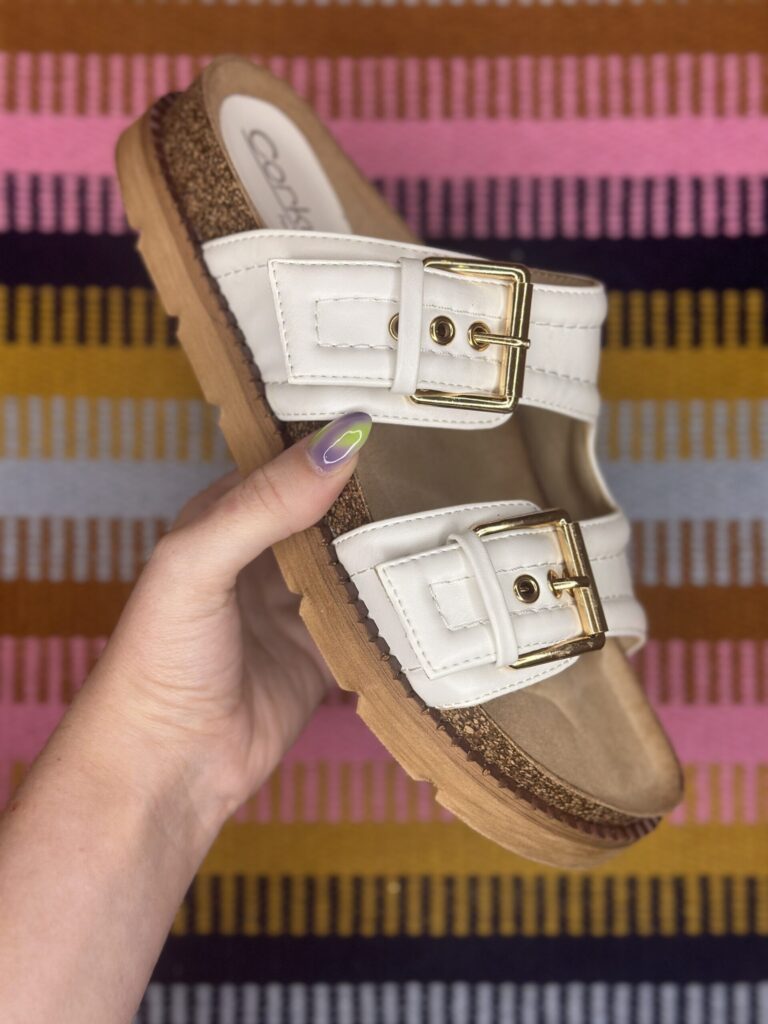 Corkys White Conceited Sandal