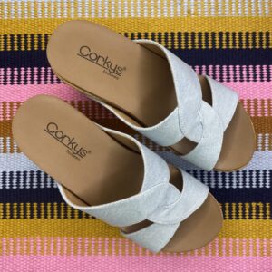 Corkys Light Blue Denim Bonny Wedge