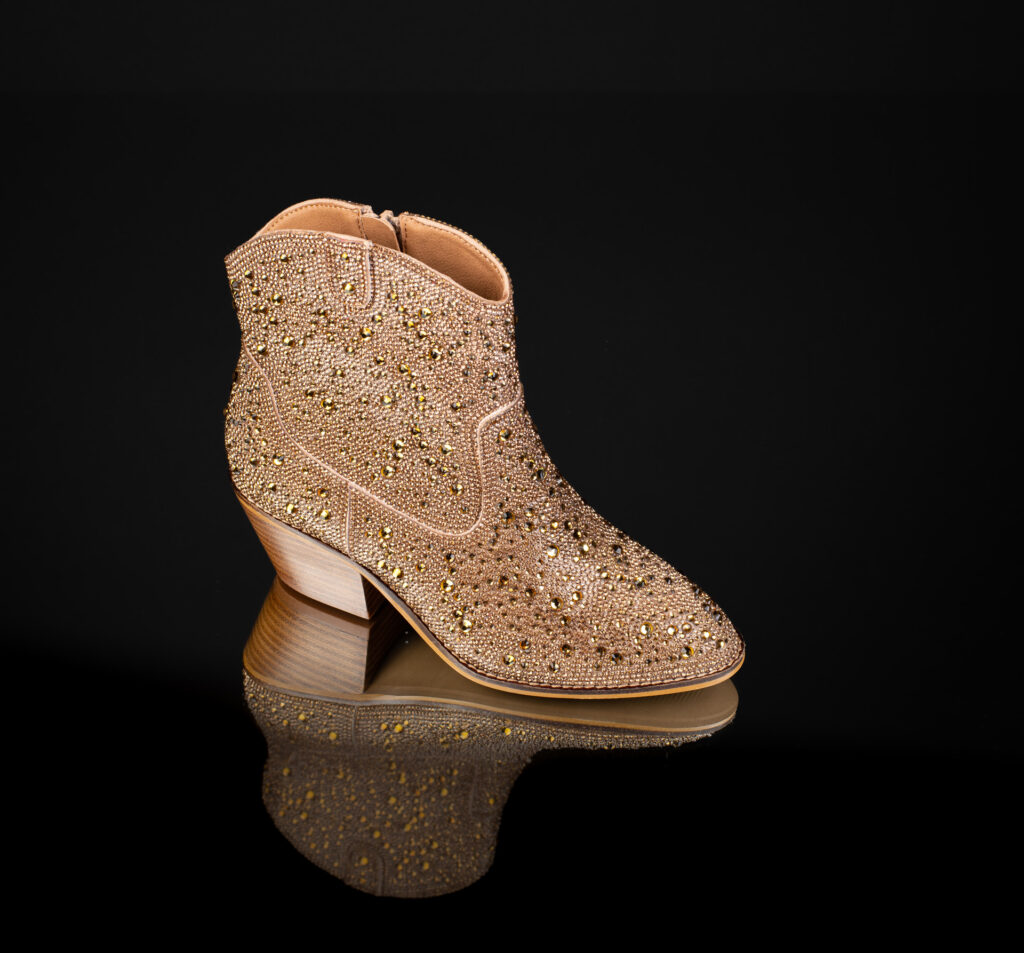 Corkys Gold Shine Bright Rhinestone short boot