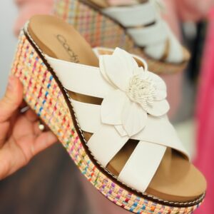 Corkys White Heartbreaker Wedge