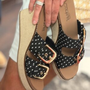 Corkys Black White Polka Dot Mannifest