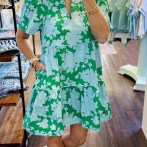 Sugarlips Riona Floral Candace Tiered Mini Dress