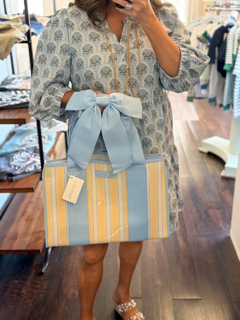 Case-Mate Cabana Stripe Bow Jelly Tote Bag
